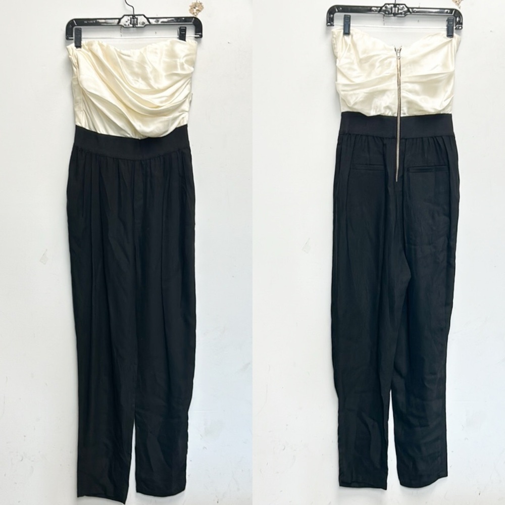 Brand of Outsiders color block satin jumpsuit